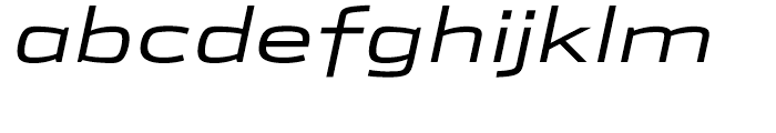 Stainless Extended Light Italic Font LOWERCASE