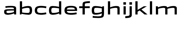 Stainless Extended Regular Font LOWERCASE