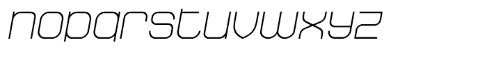 Stak Light Italic Font LOWERCASE