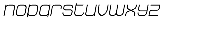 Stak Regular Italic Font LOWERCASE