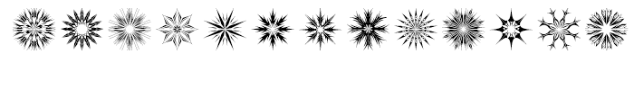 Star Crystals Cyrstals Font LOWERCASE