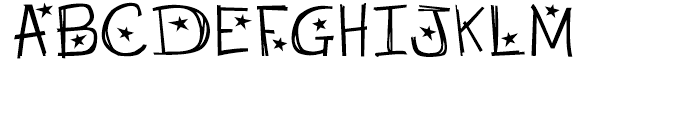 Starry Night Normal Font UPPERCASE