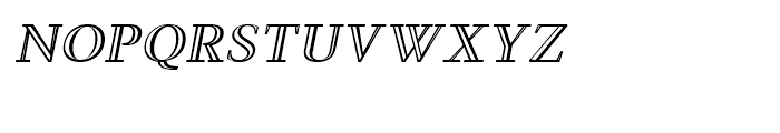 Steinburg Modern Inline Bold Oblique Font LOWERCASE
