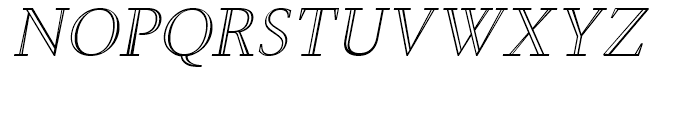 Steinburg Modern Inline Oblique Font UPPERCASE