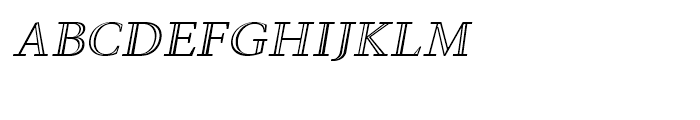 Steinburg Modern Inline Oblique Font LOWERCASE