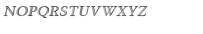 Steinburg Modern Inline Oblique Font LOWERCASE