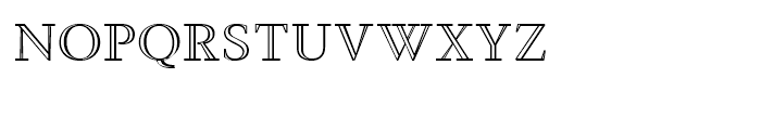 Steinburg Modern Inline Font LOWERCASE