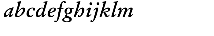 Stempel Garamond Bold Italic Font LOWERCASE