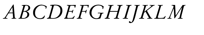 Stempel Garamond Italic Font UPPERCASE