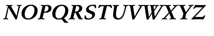 Stempel Schneidler Bold Italic Font UPPERCASE
