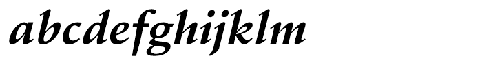 Stempel Schneidler Bold Italic Font LOWERCASE