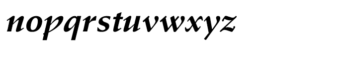 Stempel Schneidler Bold Italic Font LOWERCASE