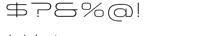 Stereo Gothic 200 Font OTHER CHARS