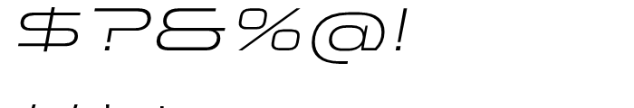 Stereo Gothic 250 Italic Font OTHER CHARS