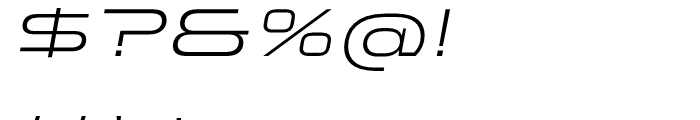 Stereo Gothic 300 Italic Font OTHER CHARS