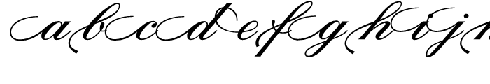 Sterling Script Regular Font LOWERCASE