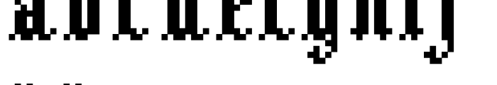 Stgotic Regular Font LOWERCASE