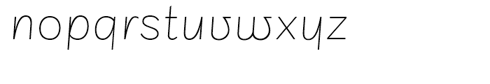Stile UltraThin Font LOWERCASE