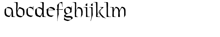 Stiletto Regular Font LOWERCASE