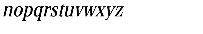 Stirling Medium Italic Font LOWERCASE