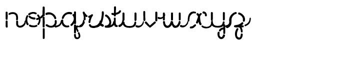 Stitch Cursive Font LOWERCASE