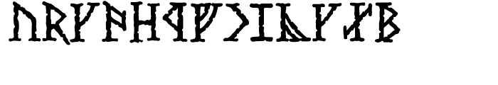 Stonehenge Runes Font UPPERCASE