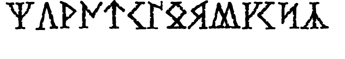 Stonehenge Runes Font LOWERCASE