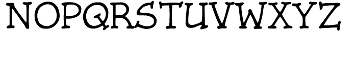 Storyline Typewriter Font UPPERCASE