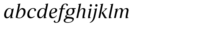 Strato Pro Book Italic Font LOWERCASE