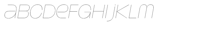Strenuous Ultra Light Italic Font LOWERCASE
