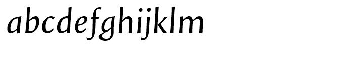 Styla Pro Italic Font LOWERCASE