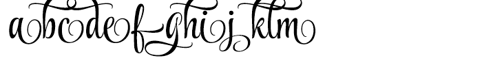Style Script Swashes Font LOWERCASE