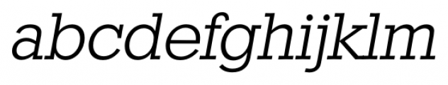 Stafford Serial Light Italic Font LOWERCASE