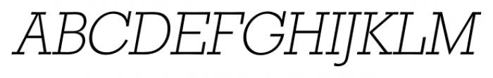 Stafford Serial Xlight Italic Font UPPERCASE