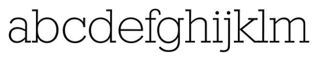 Stafford Serial Xlight Font LOWERCASE