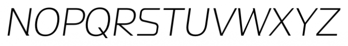 Stamen Thin Italic Font UPPERCASE