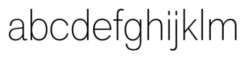 Standard CT Extra Light Font LOWERCASE