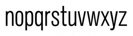 Standard CT Regular Condensed Font LOWERCASE