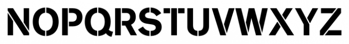 Standard CT Stencil Bold Font UPPERCASE