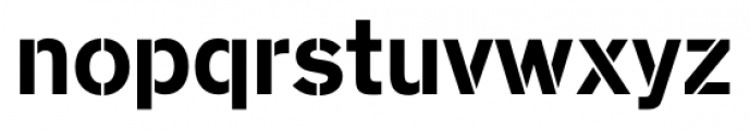 Standard CT Stencil Bold Font LOWERCASE