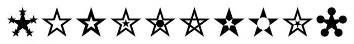Star Assortment Regular Font OTHER CHARS
