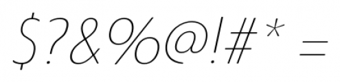 Steagal Thin Italic Font OTHER CHARS