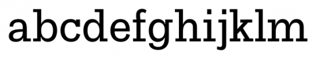 Stebl Slab Regular Font LOWERCASE