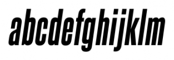 Steelfish ExtraBold Italic Font LOWERCASE