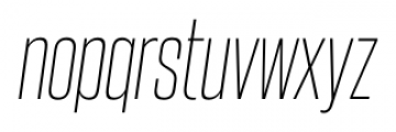 Steelfish ExtraLight Italic Font LOWERCASE