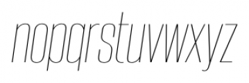 Steelfish UltraLight Italic Font LOWERCASE