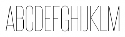 Steelfish UltraLight Font UPPERCASE