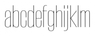 Steelfish UltraLight Font LOWERCASE