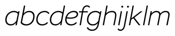 Stem Extra Light Italic Font LOWERCASE