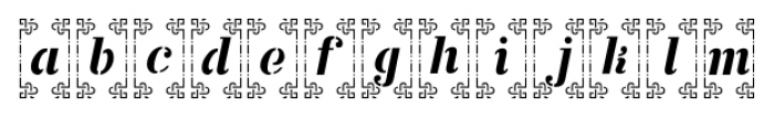 Stencil Monograms JNL Regular Font LOWERCASE